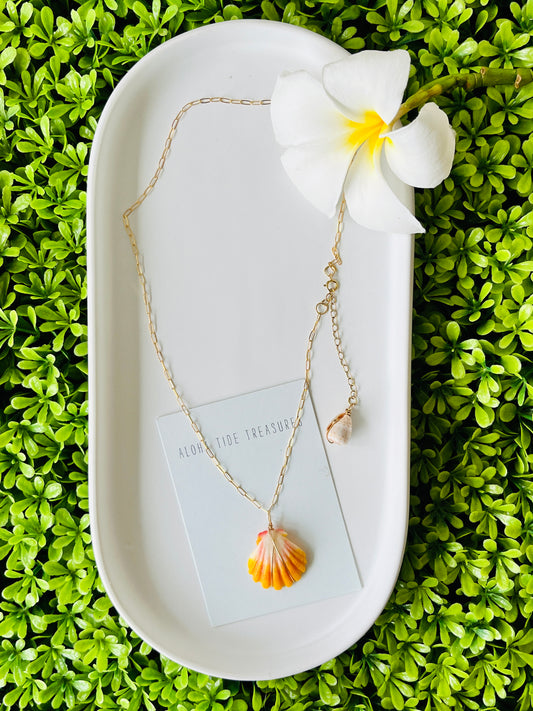 14K GF Sunrise Shell Necklace 16”