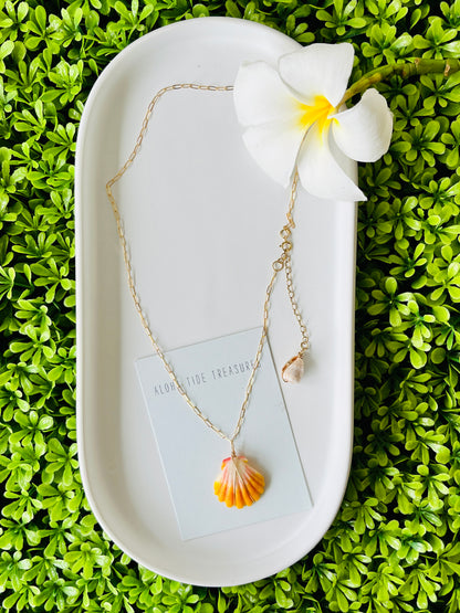 14K GF Sunrise Shell Necklace 16”