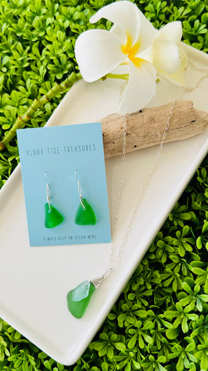 Sterling Silver Seaglass Set - Rebecca