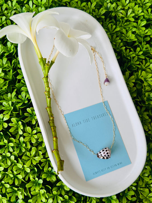 14K GF Hebrew “Floating By” Necklace 16” - Amber