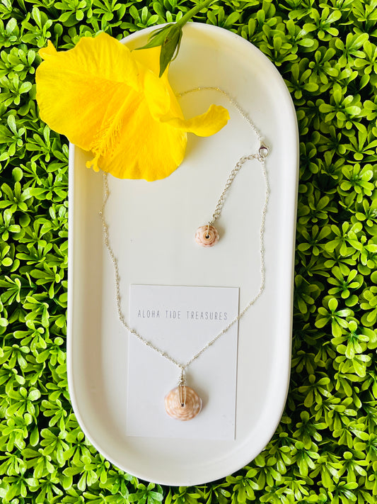 Sterling Silver Puka Necklace 16”