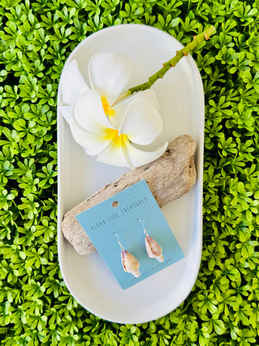 Sterling Silver Stacked Cone Shell Earrings