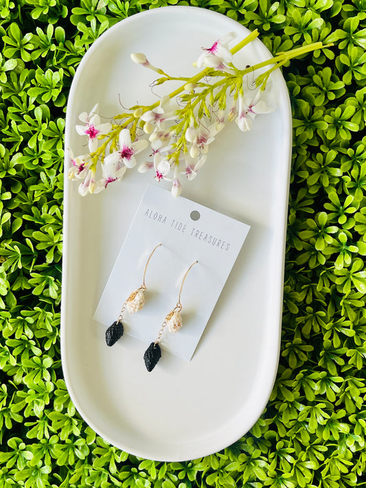 14K GF Dangly Shell Earrings
