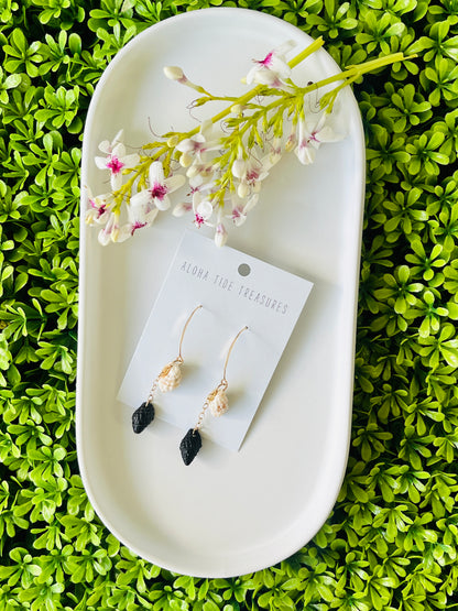 14K GF Dangly Shell Earrings