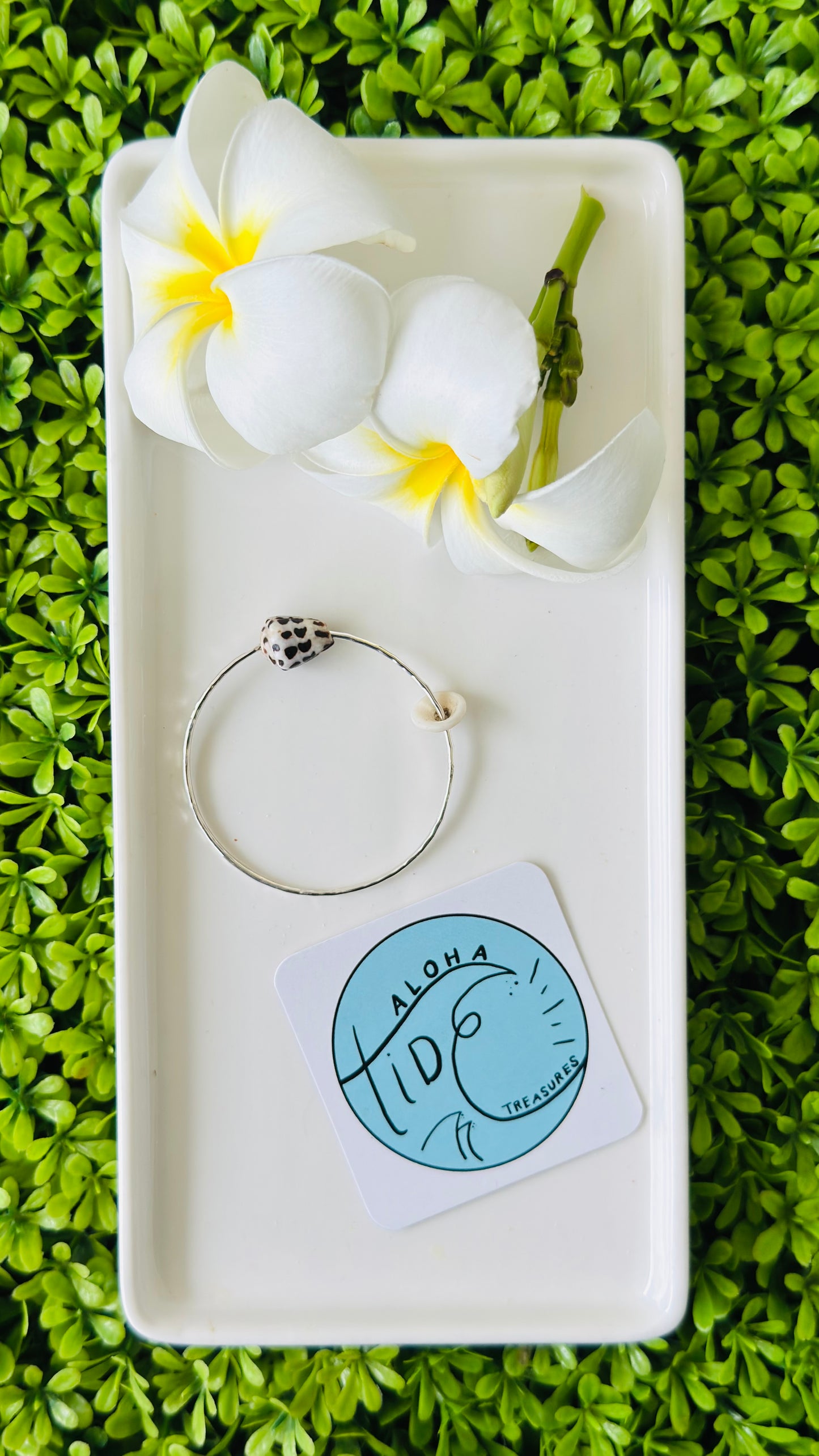 Sterling Silver Bangle 6.75”  - Cali