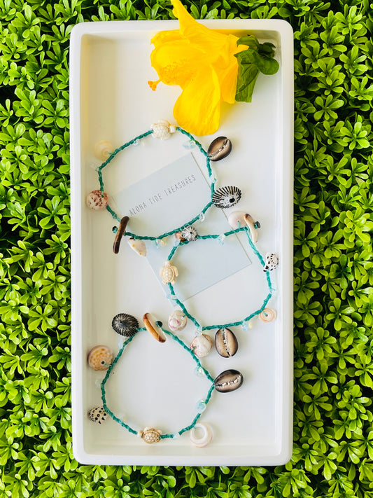 Hawaiian Shell Anklets - Tiffany