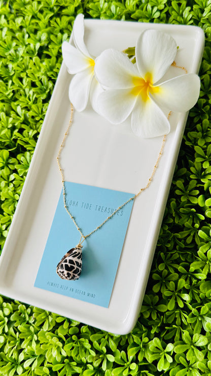 14K GF Hebrew Shell Necklace 18” - Stephanie