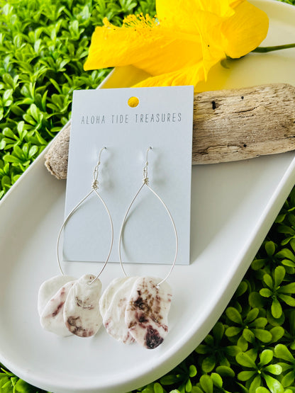 Sterling Silver Dottie Shell Earrings