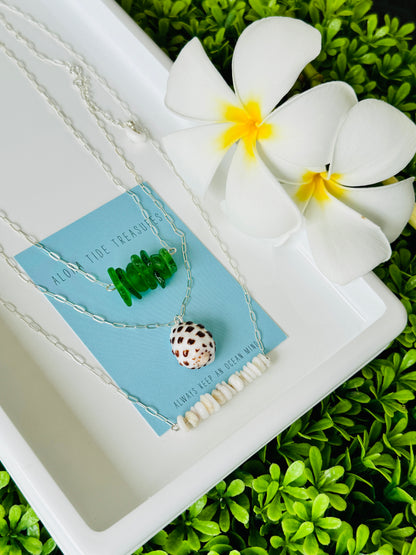 Sterling Silver Stacked Necklaces - Jeanie