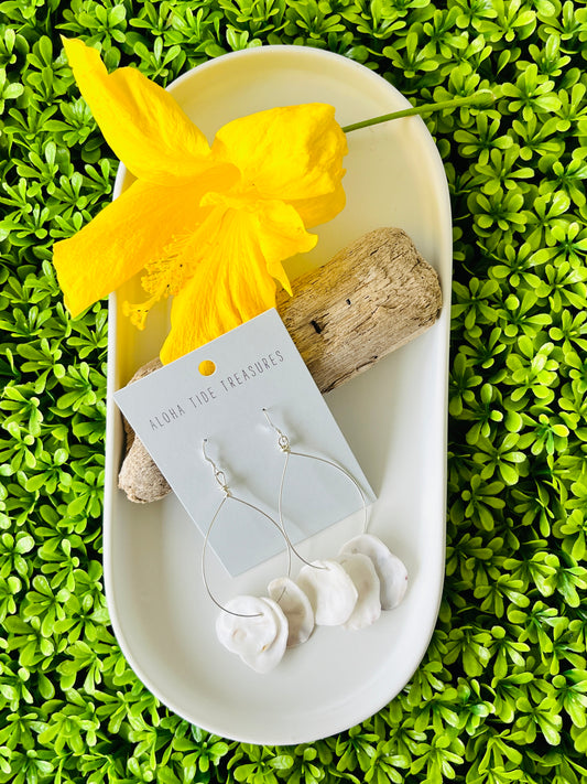 Sterling Silver Dottie Shell Earrings