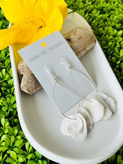 Sterling Silver Dottie Shell Earrings
