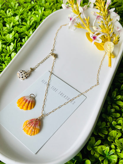14K GF Sunrise Shell 16” Chain - Tarah