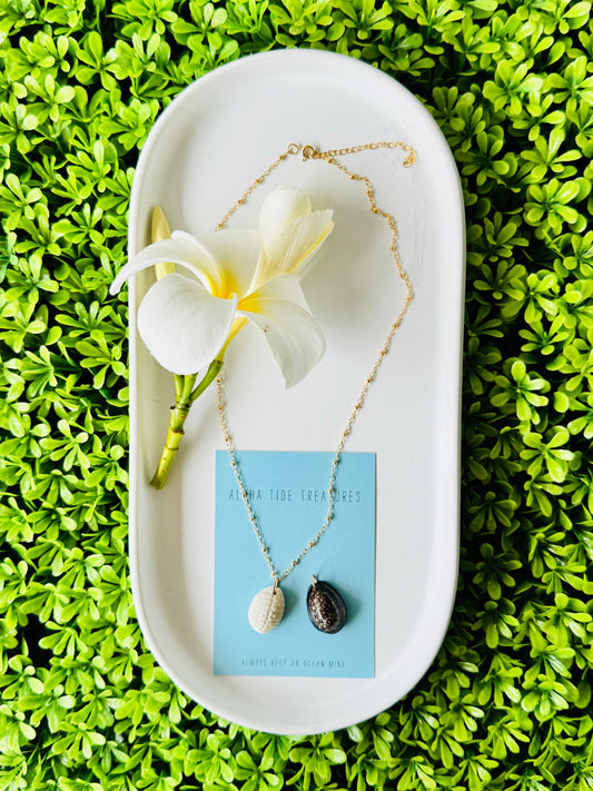 14K GF Cowrie Shell Necklace 16” - Julie