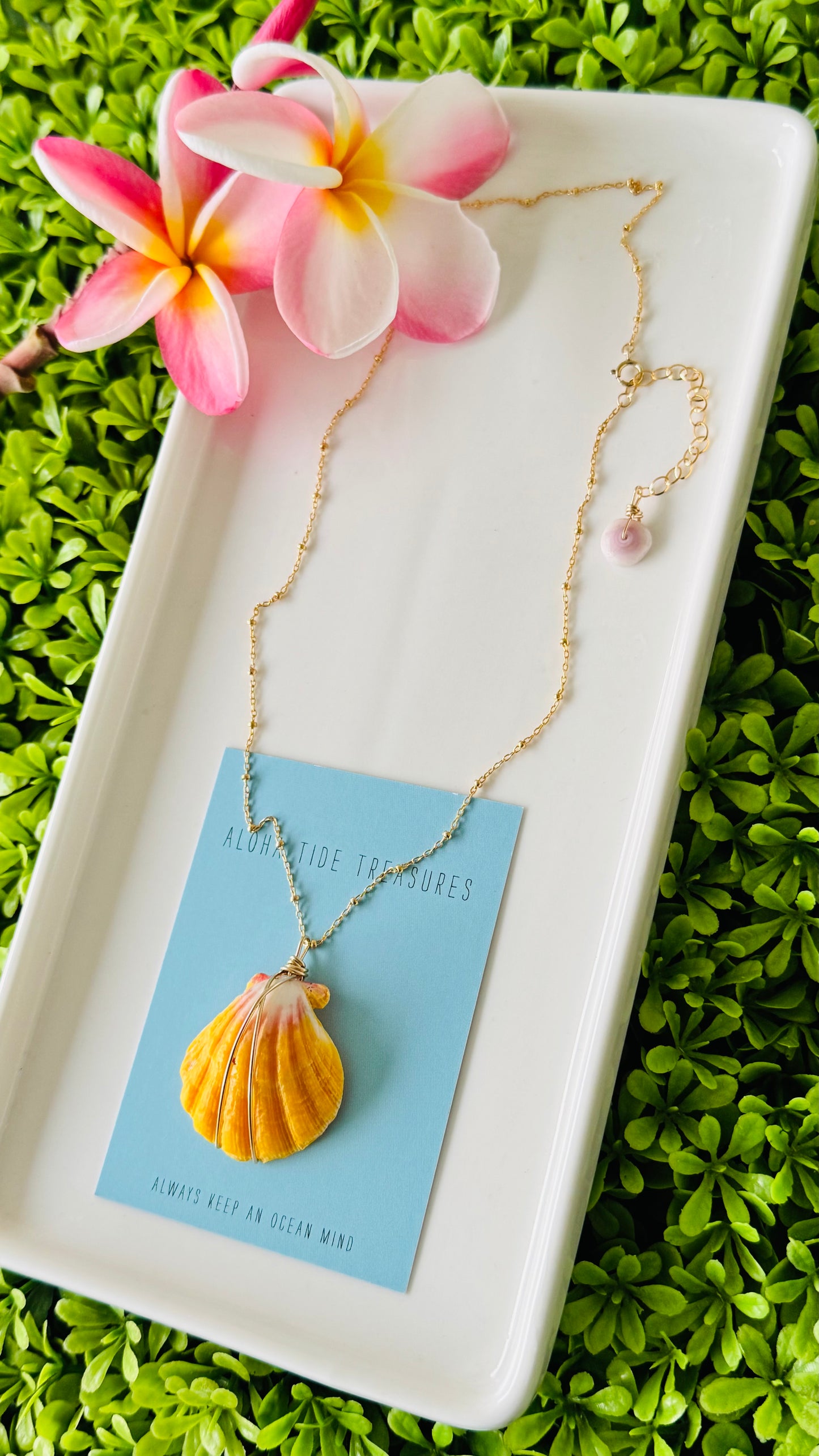 14K GF Sunrise Shell Necklace 16” - Sonya