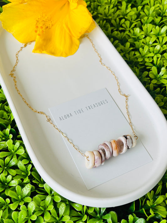 14K GF Puka Sand-Bar Necklace 18”