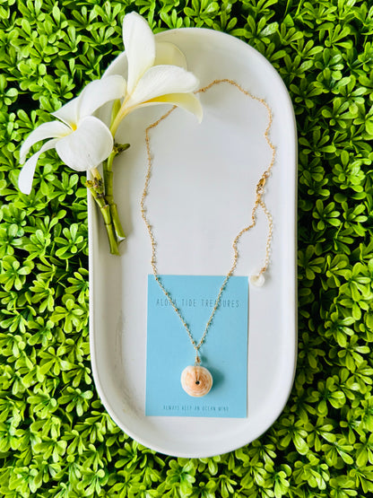 14K GF Puka Necklace 16”