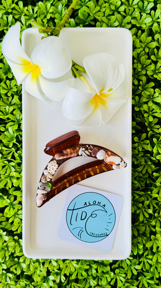 Mermaid Hair Clip - Dark Brown