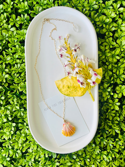 14K GF Sunrise Shell Necklace 16”