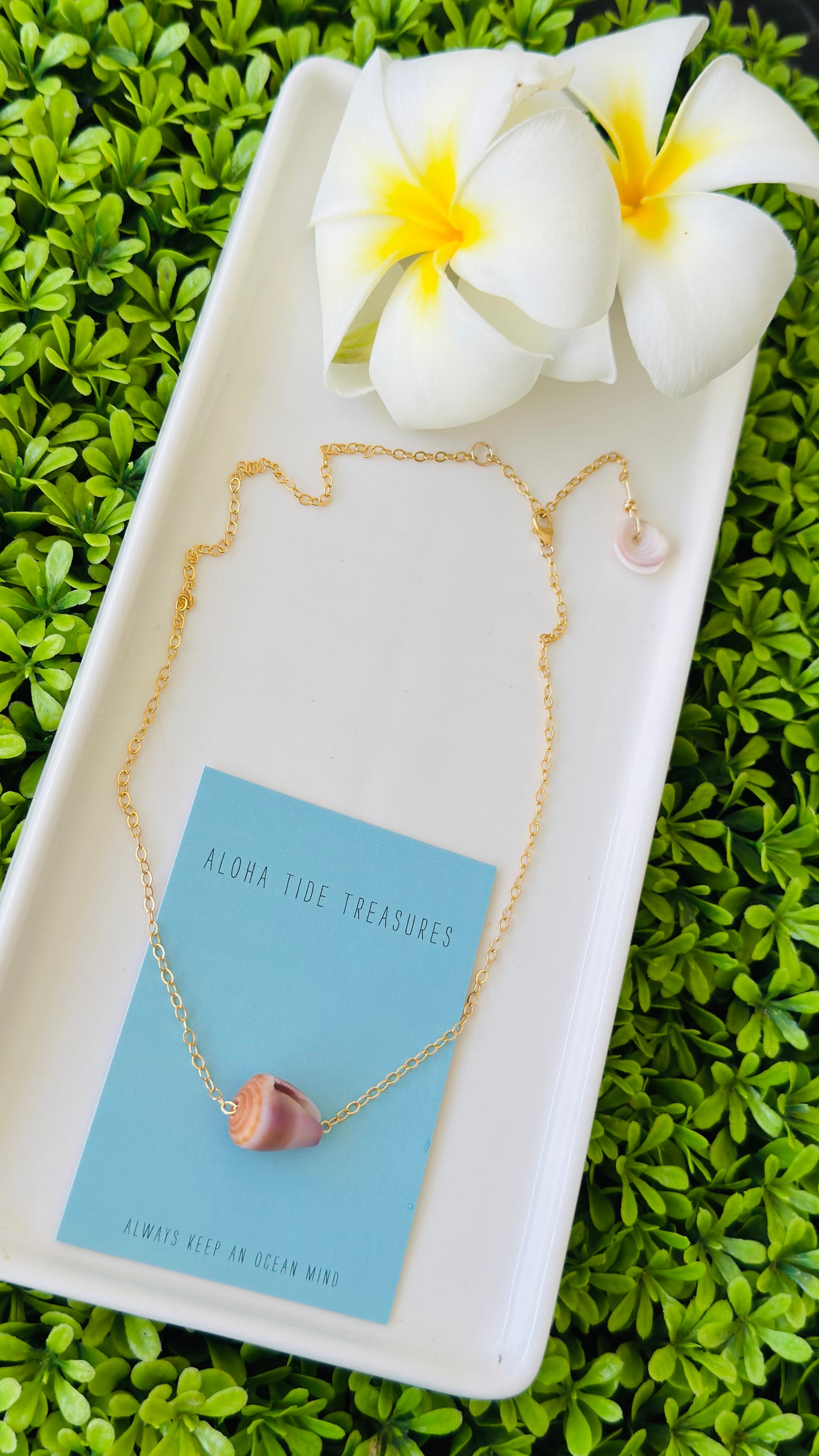 14K GF Cone “Floating By” Necklace 16” - Rosie