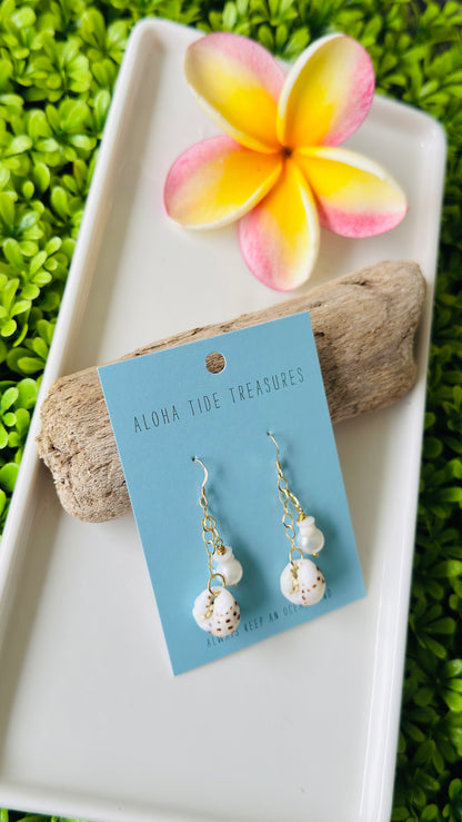 14K GF Dangle Pearl/Drupe Earrings