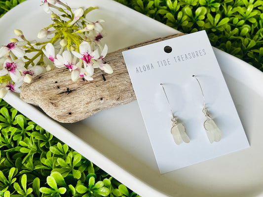 Sterling Silver Sea Glass Earrings