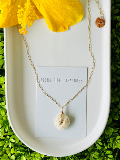 14K GF Mushroom Coral Necklace 16”