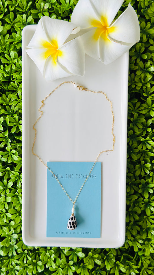 14K GF Hebrew Shell Necklace 16”