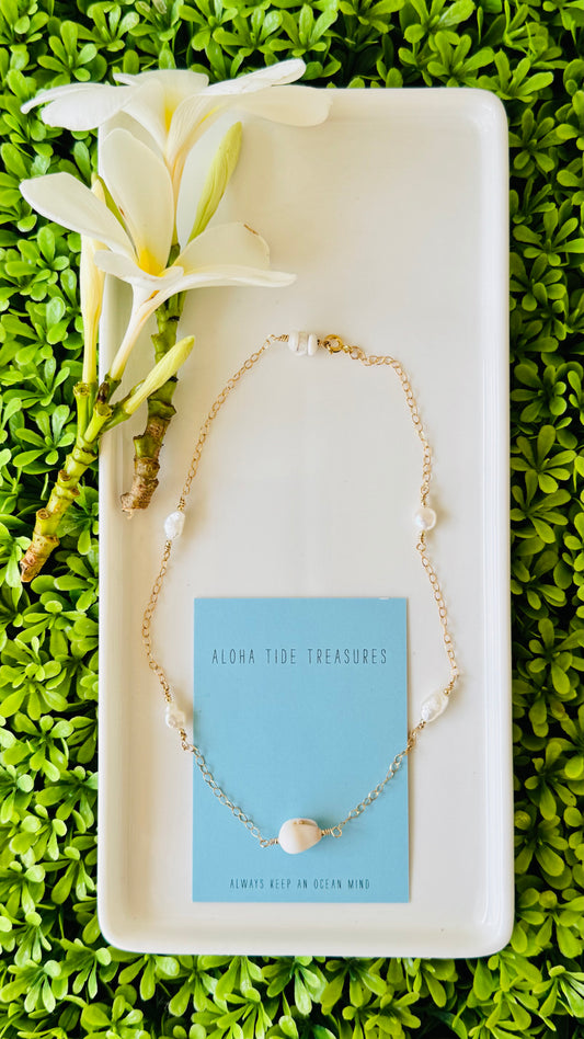14K GF Freshwater Pearl Necklace - Hailey