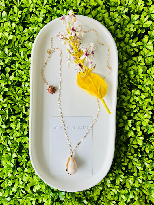 14K GF Abbreviated Cone Shell Necklace 20”