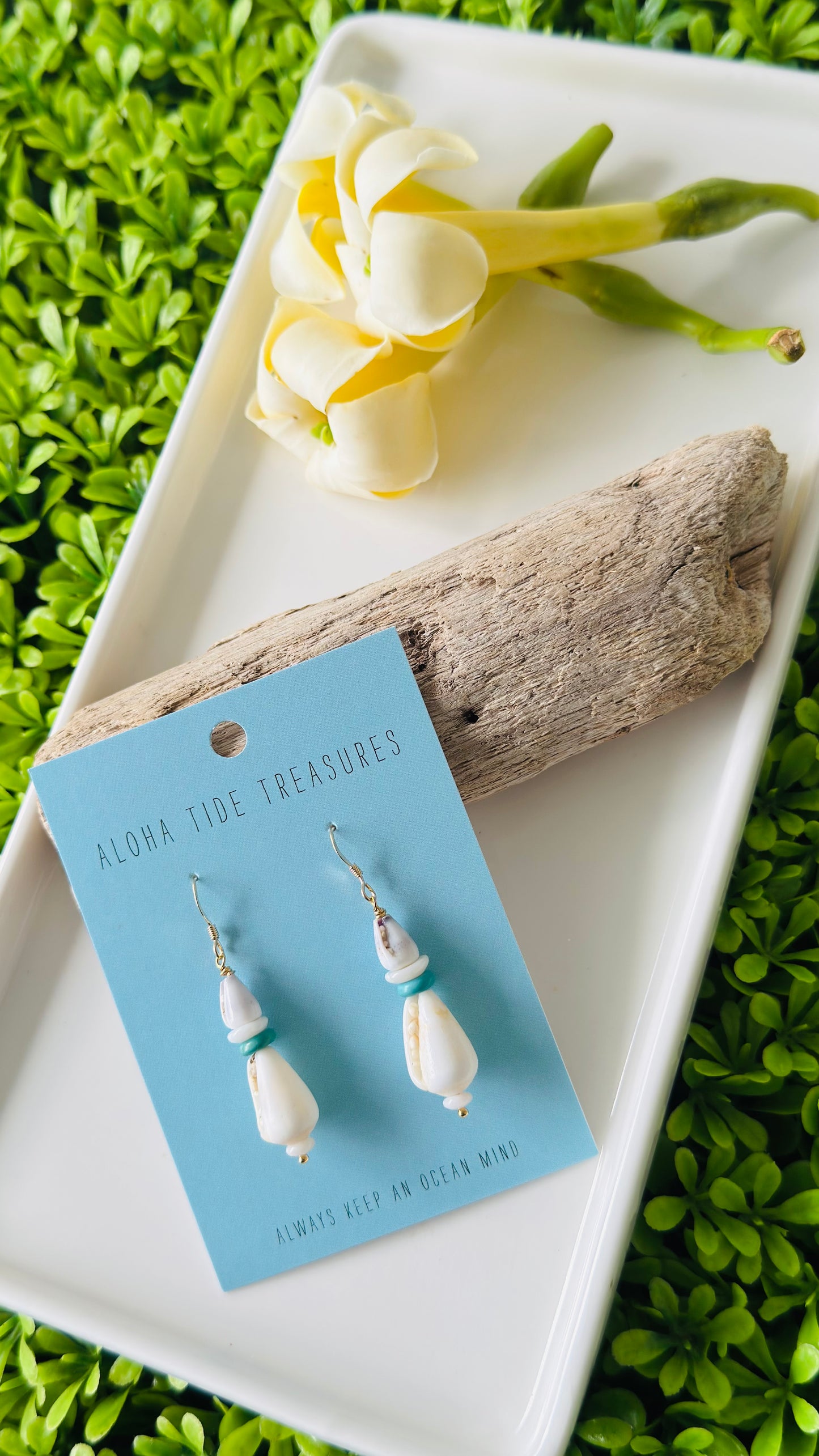 14K GF Stacked Cone Shell Earrings