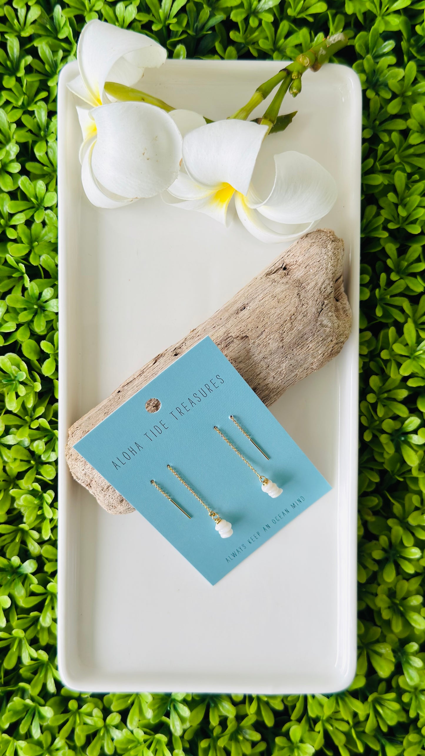 14K GF Puka Threader Earrings