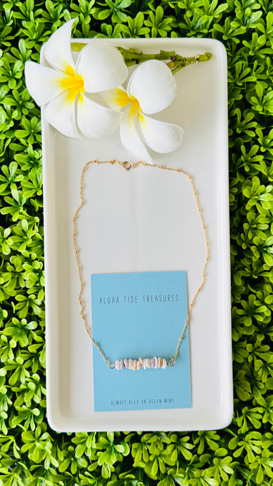 14K GF Dainty Puka Sand-Bar Necklace 16” - Bailey