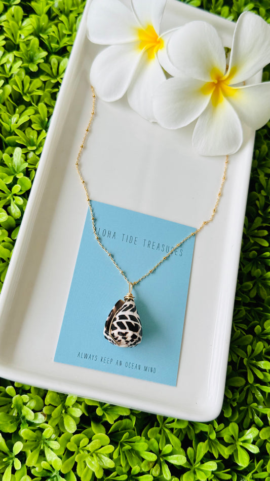 14K GF Hebrew Shell Necklace 18” - Stephanie