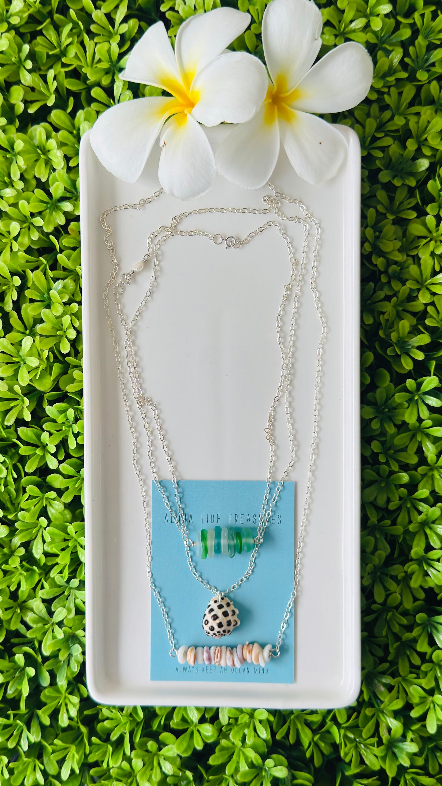 Sterling Silver Layered Necklace Set - Shayla