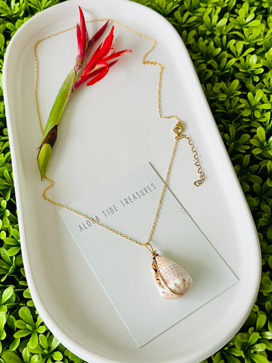 14K GF Abbreviated Cone Shell Necklace 20”