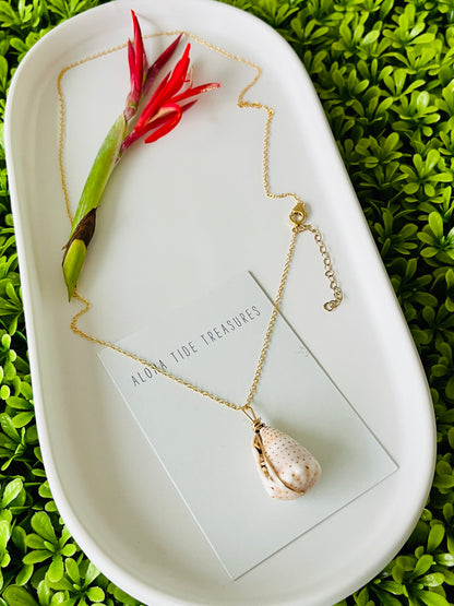 14K GF Abbreviated Cone Shell Necklace 20”