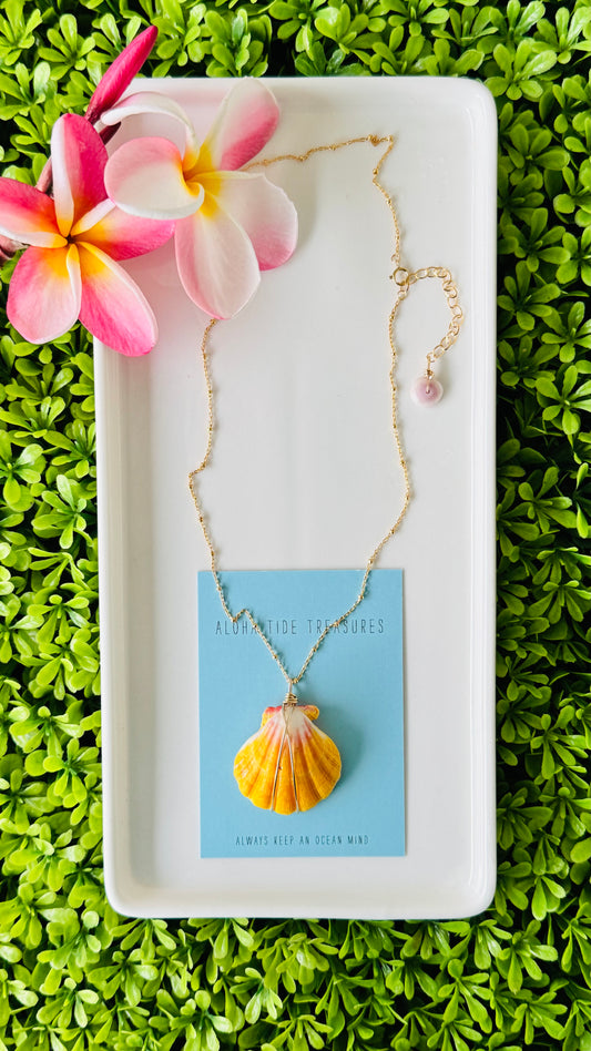 14K GF Sunrise Shell Necklace 16” - Sonya