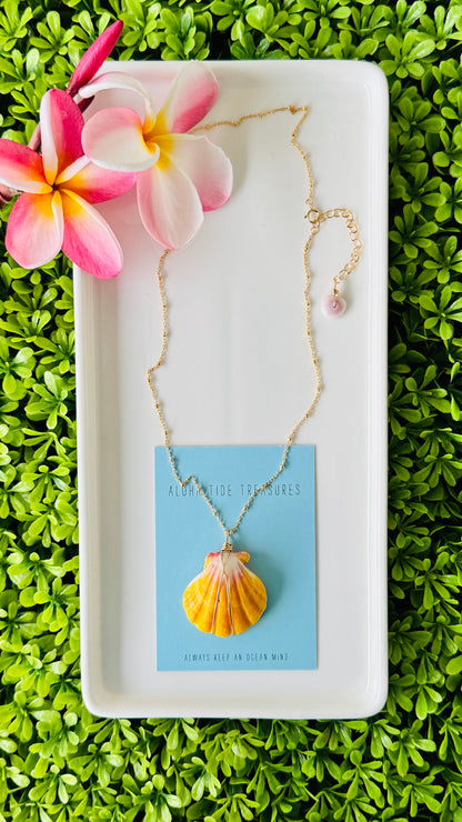 14K GF Sunrise Shell Necklace 16” - Sonya