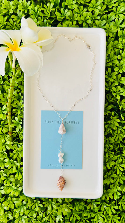 Sterling Silver Y Necklace - Kayla
