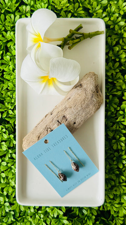 14K GF Shell Threader Earrings