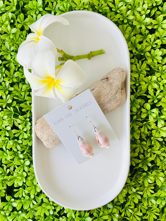 14K GF Stacked Cone Shell Earrings