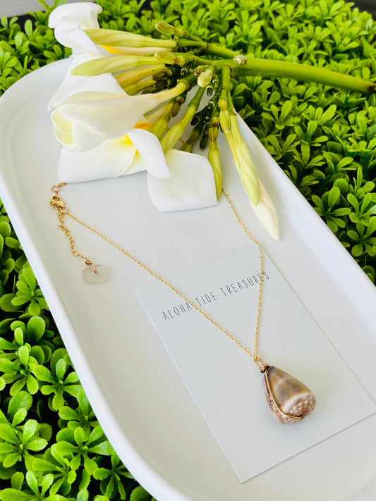 14K GF Cone Shell Necklace 16”