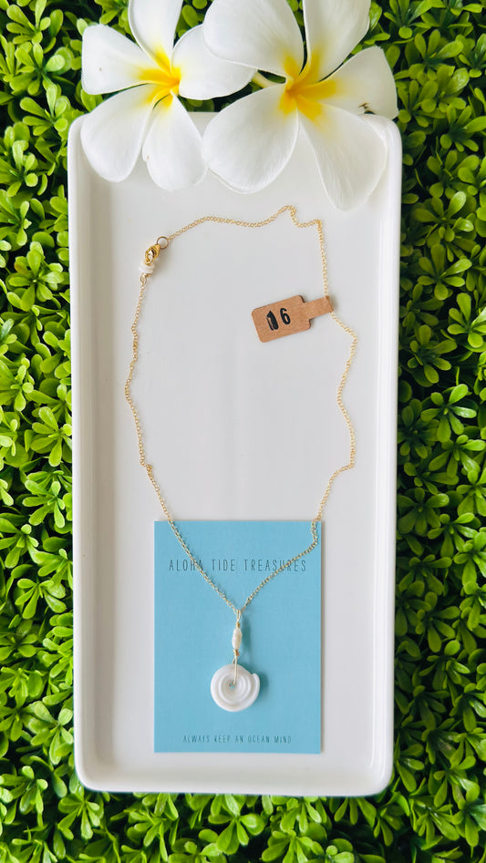 14K GF Puka Necklace 16”