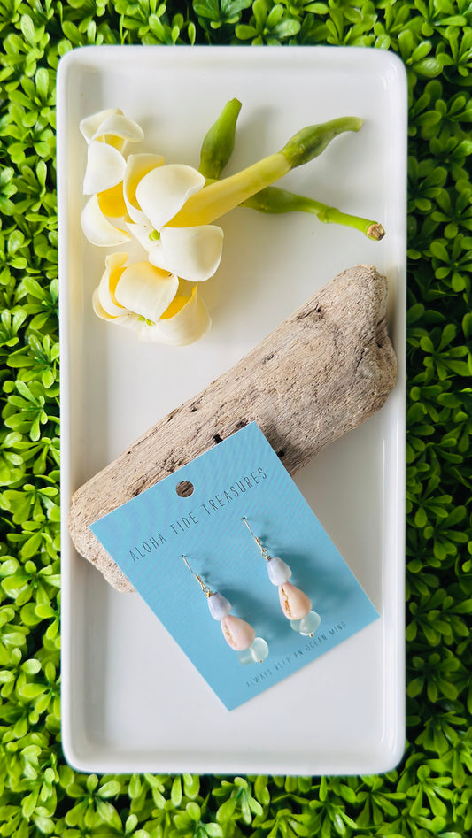 14K GF Stacked Cone Shell Earrings