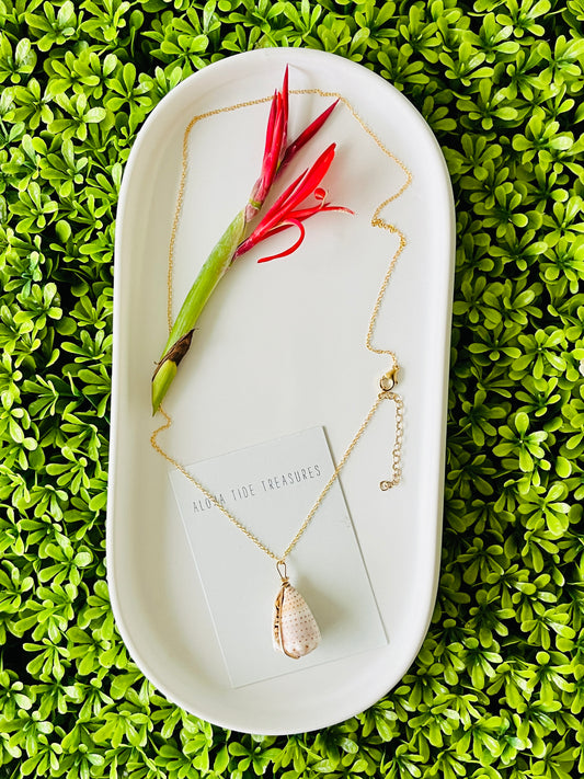 14K GF Abbreviated Cone Shell Necklace 20”