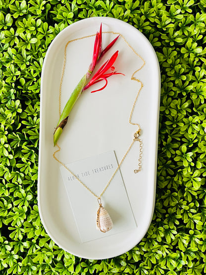 14K GF Abbreviated Cone Shell Necklace 20”