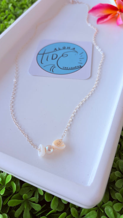 Sterling Silver “Floating By” Necklace 22” - Savannah