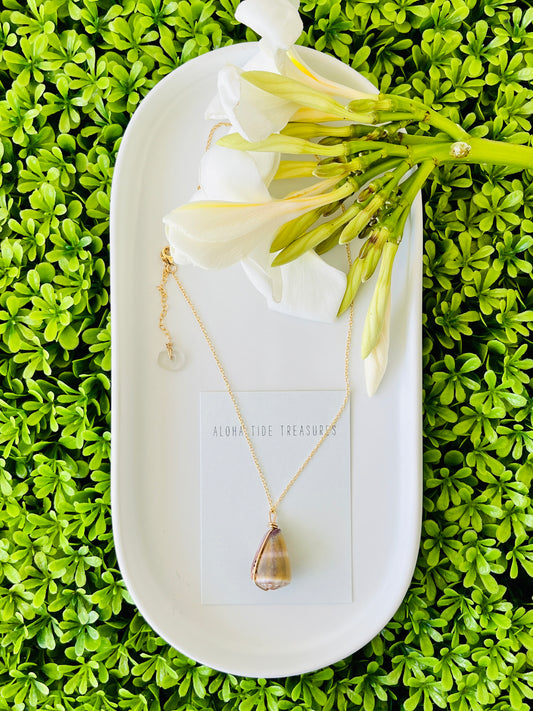 14K GF Cone Shell Necklace 16”