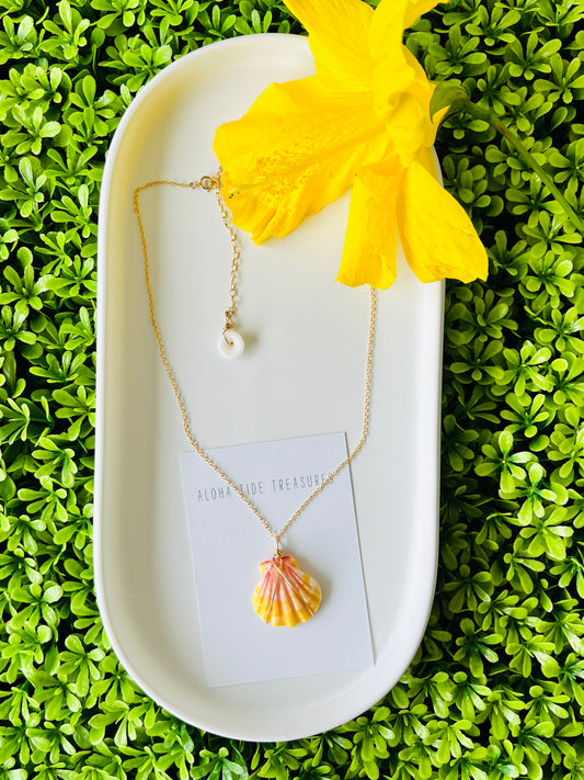 14K GF Sunrise Shell Necklace 16”