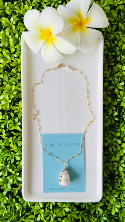14K GF Cone Shell Necklace 17”